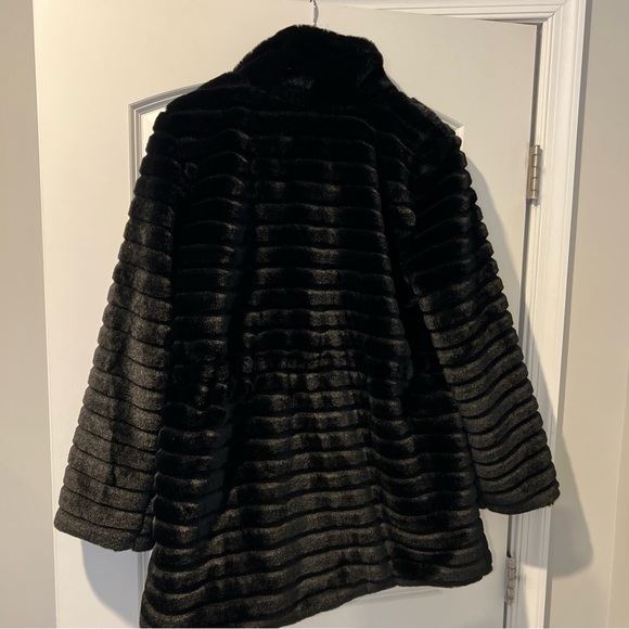 Bagatelle Faux Fur Coat M Black NWT - Picture 6 of 6